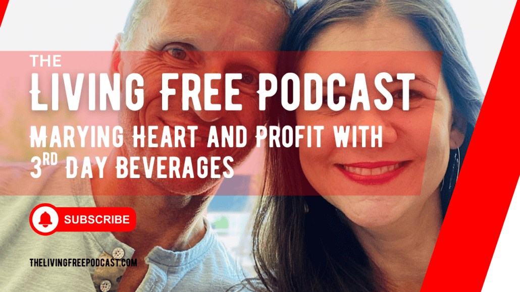 Podcast cover image featuring a smiling couple promoting marriage and business success.