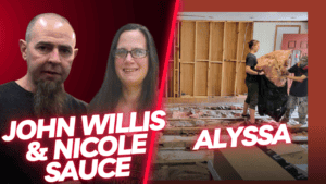 John Willis, Nicole Sauce, and Alyssa during Tuesday Live episode.