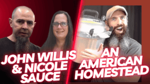 John Willis and Nicole Sauce with An American Homestead on Tuesday Live.