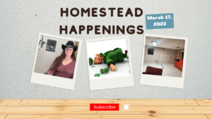 Homestead Happenings episode for March 17, 2023, featuring Tennessee homesteading updates.