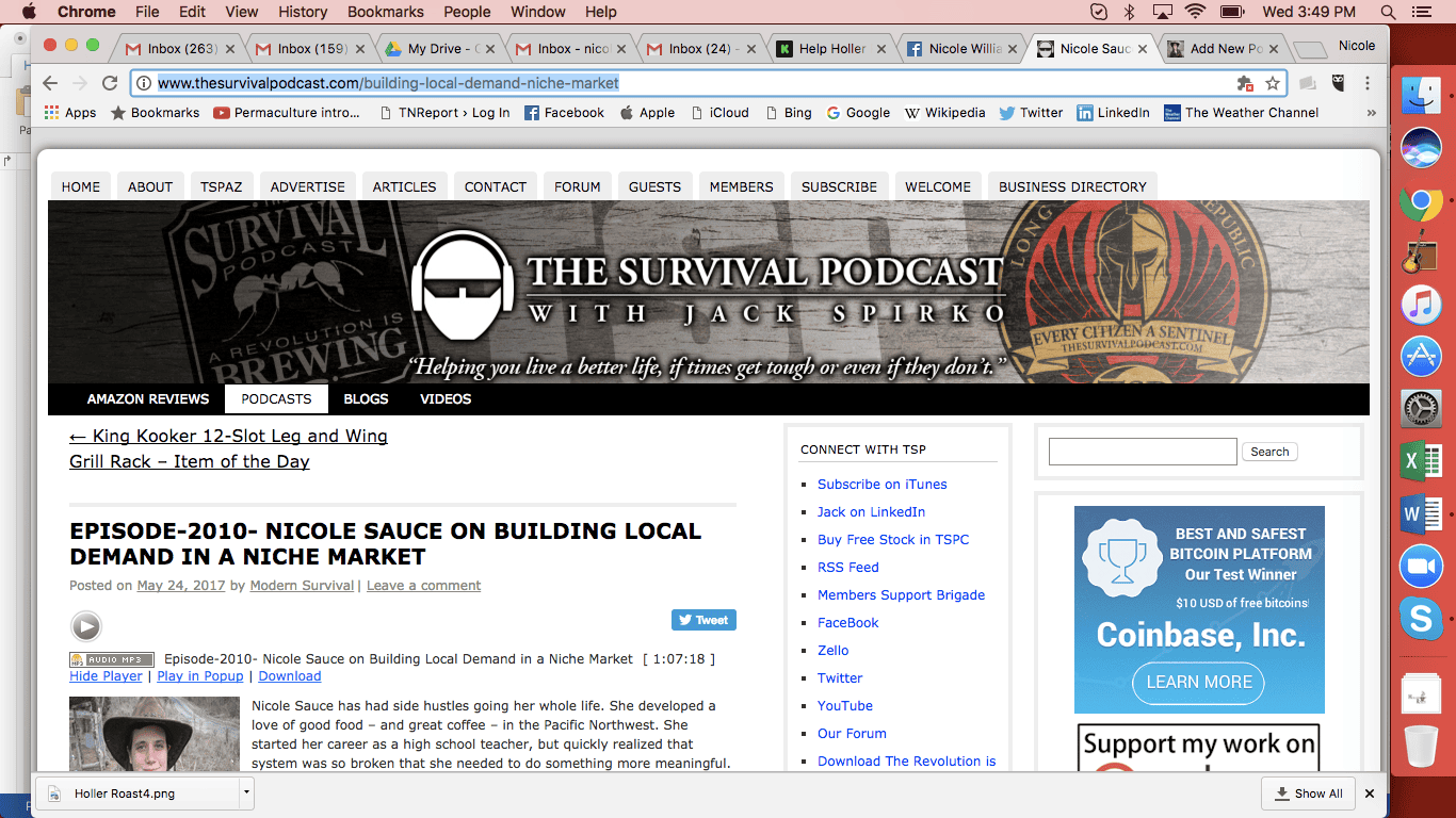 LFTN is on The Survival Podcast Cover Image