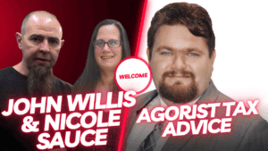 John Willis, Nicole Sauce, and Agorist Tax Advice discussion on podcast.