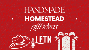 Handmade homestead gift ideas for sustainable living and DIY projects.