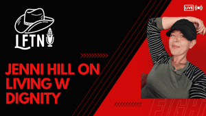 Jenni Hill discussing living with dignity on the Living Free in Tennessee podcast.