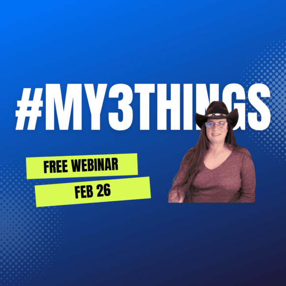 #My3Things Webinar