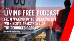 Podcast banner featuring Scott Armstrong from Rebunked News.