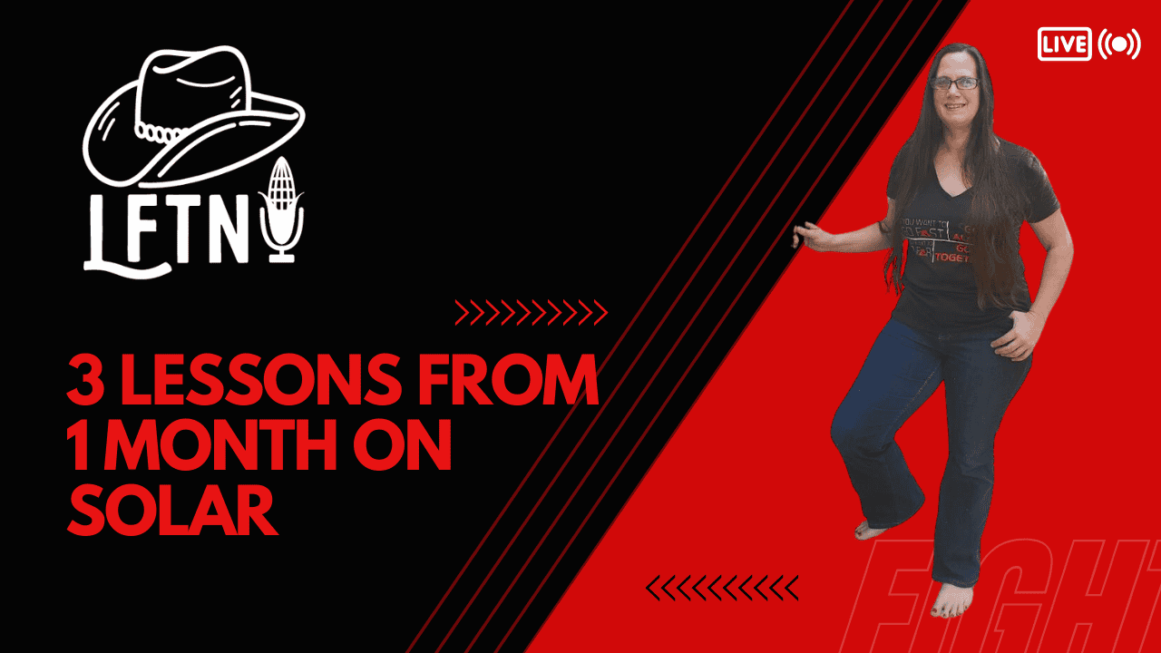 Three Lessons Learned After 1 Month on Solar – EP 878 Cover Image