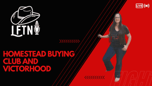 Woman presenting on Homestead Buying Club and Victorhood podcast episode 1062.