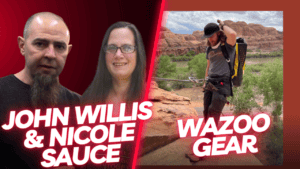 John Willis and Nicole Sauce hosting the Living Free in Tennessee podcast.